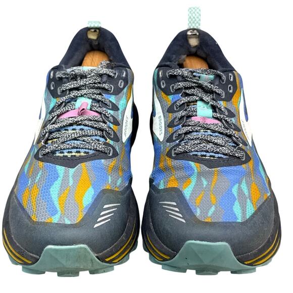 Brooks Cascadia 16 Black Teal Blue Trail Running Athletic Sneaker Shoe Women 9.5 - Picture 2 of 11